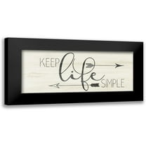 Kimberly, Allen 14x8 Black Modern Framed Museum Art Print Titled - Keep Life Simple