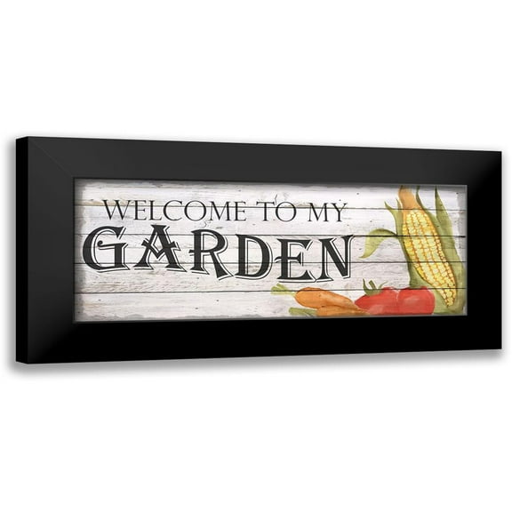 Kimberly, Allen 14x8 Black Modern Framed Museum Art Print Titled - Veggie Garden