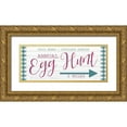 thumbnail image 1 of Kimberly, Allen 14x8 Gold Ornate Wood Framed with Double Matting Museum Art Print Titled - Egg Hunt, 1 of 4