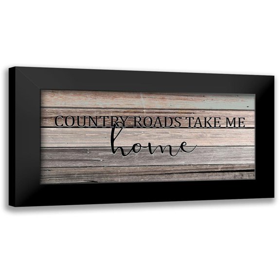 Kimberly, Allen 14x9 Black Modern Framed Museum Art Print Titled - Country Roads