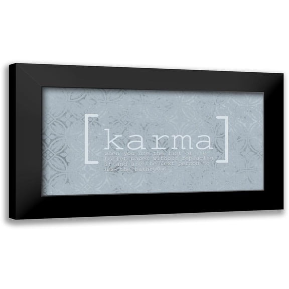 Kimberly, Allen 14x9 Black Modern Framed Museum Art Print Titled - Karma