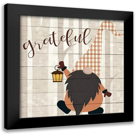 Kimberly, Allen 15x15 Black Modern Framed Museum Art Print Titled - Autumn Gnomes 2
