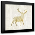 thumbnail image 1 of Kimberly, Allen 15x15 Black Modern Framed Museum Art Print Titled - Forest Animals 1, 1 of 5