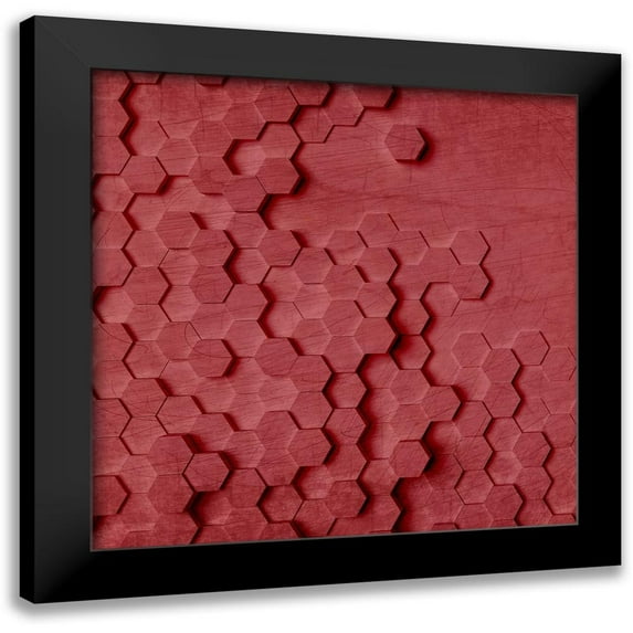 Kimberly, Allen 15x15 Black Modern Framed Museum Art Print Titled - Geo Grid 1