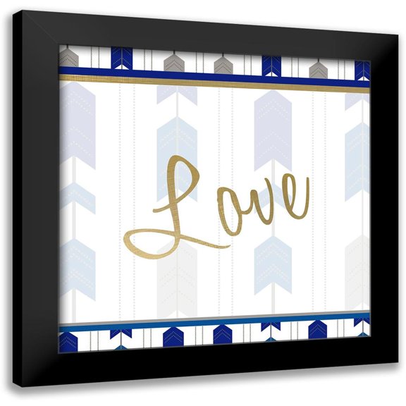 Kimberly, Allen 15x15 Black Modern Framed Museum Art Print Titled - Indigo Dreamer 3
