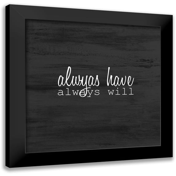 Kimberly, Allen 15x15 Black Modern Framed Museum Art Print Titled - Love Always 2