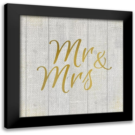 Kimberly, Allen 15x15 Black Modern Framed Museum Art Print Titled - Mr and Mrs Burlap