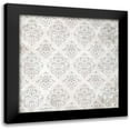 thumbnail image 1 of Kimberly, Allen 15x15 Black Modern Framed Museum Art Print Titled - Paris Script pattern 2, 1 of 5