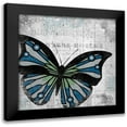 thumbnail image 1 of Kimberly, Allen 15x15 Black Modern Framed Museum Art Print Titled - Vintage Butterfly 2, 1 of 5