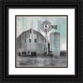 thumbnail image 1 of Kimberly, Allen 15x15 Black Ornate Wood Framed with Double Matting Museum Art Print Titled - At the Barn, 1 of 4