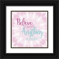 thumbnail image 1 of Kimberly, Allen 15x15 Black Ornate Wood Framed with Double Matting Museum Art Print Titled - Believe in Yourself, 1 of 4