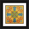 thumbnail image 1 of Kimberly, Allen 15x15 Black Ornate Wood Framed with Double Matting Museum Art Print Titled - Colorful Tile 1, 1 of 4