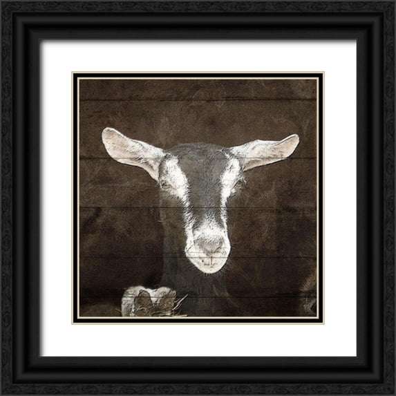 Kimberly, Allen 15x15 Black Ornate Wood Framed with Double Matting Museum Art Print Titled - Farm Life 4