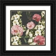 thumbnail image 1 of Kimberly, Allen 15x15 Black Ornate Wood Framed with Double Matting Museum Art Print Titled - Mia Floral, 1 of 4
