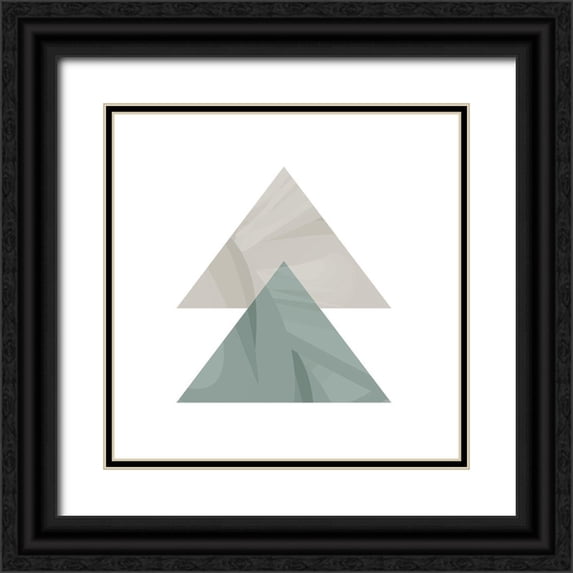 Kimberly, Allen 15x15 Black Ornate Wood Framed with Double Matting Museum Art Print Titled - Mountains 3