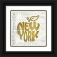 thumbnail image 1 of Kimberly, Allen 15x15 Black Ornate Wood Framed with Double Matting Museum Art Print Titled - New York, 1 of 4