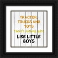 thumbnail image 1 of Kimberly, Allen 15x15 Black Ornate Wood Framed with Double Matting Museum Art Print Titled - Tractor and Trucks 2, 1 of 4