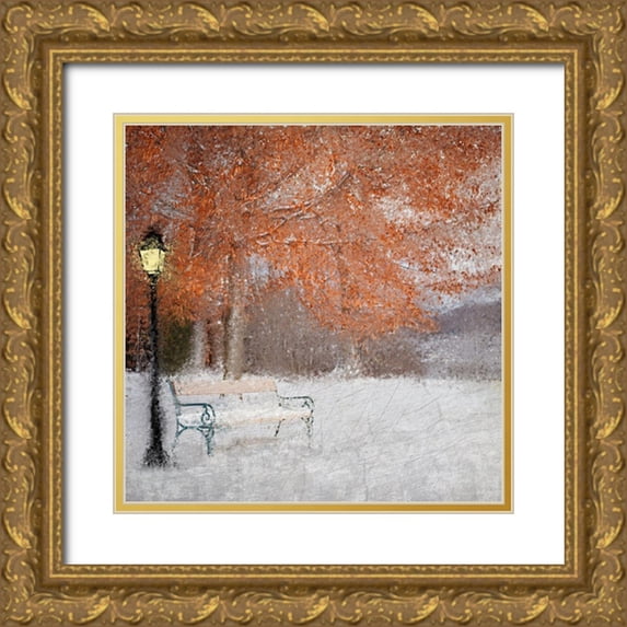 Kimberly, Allen 15x15 Gold Ornate Wood Framed with Double Matting Museum Art Print Titled - A Change of Seasons