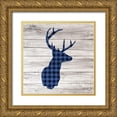 thumbnail image 1 of Kimberly, Allen 15x15 Gold Ornate Wood Framed with Double Matting Museum Art Print Titled - Bucks 1, 1 of 4