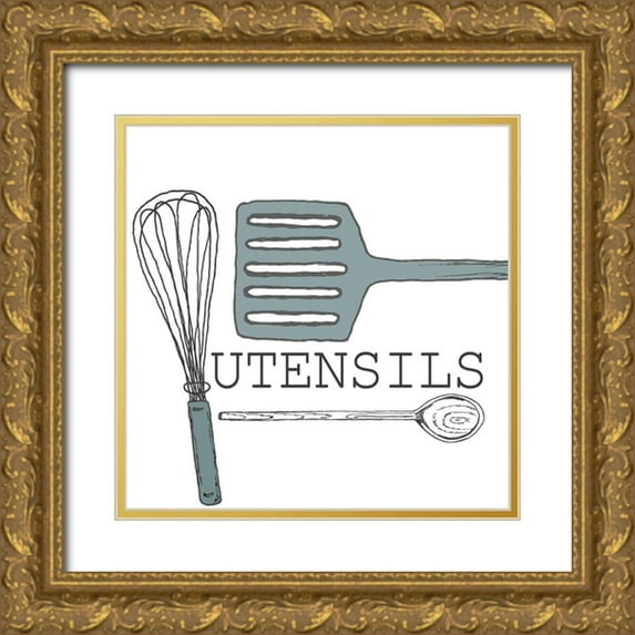 Kimberly, Allen 15x15 Gold Ornate Wood Framed with Double Matting Museum Art Print Titled - Farm Fresh 3