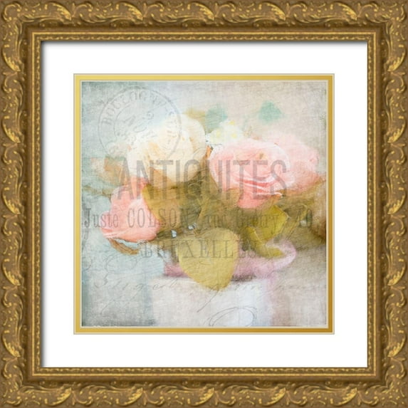 Kimberly, Allen 15x15 Gold Ornate Wood Framed with Double Matting Museum Art Print Titled - Fleur Postale 2