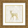 thumbnail image 1 of Kimberly, Allen 15x15 Gold Ornate Wood Framed with Double Matting Museum Art Print Titled - Forest Animals 3, 1 of 4