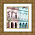 thumbnail image 1 of Kimberly, Allen 15x15 Gold Ornate Wood Framed with Double Matting Museum Art Print Titled - Havana Street, 1 of 4