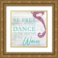 thumbnail image 1 of Kimberly, Allen 15x15 Gold Ornate Wood Framed with Double Matting Museum Art Print Titled - Mermaid Dreams 2, 1 of 4