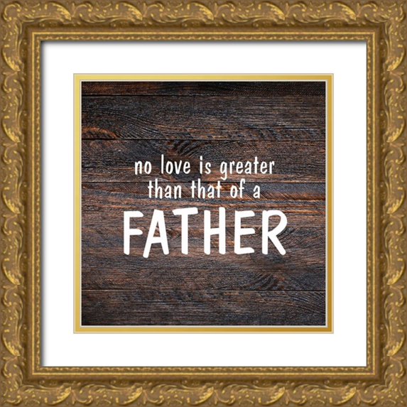 Kimberly, Allen 15x15 Gold Ornate Wood Framed with Double Matting Museum Art Print Titled - No Love