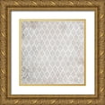 thumbnail image 1 of Kimberly, Allen 15x15 Gold Ornate Wood Framed with Double Matting Museum Art Print Titled - Paris Script pattern 1, 1 of 4