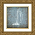 thumbnail image 1 of Kimberly, Allen 15x15 Gold Ornate Wood Framed with Double Matting Museum Art Print Titled - Sea Time 5_Sea Time 5, 1 of 4