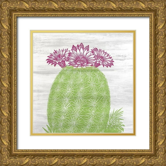 Kimberly, Allen 15x15 Gold Ornate Wood Framed with Double Matting Museum Art Print Titled - Tones of Color 2