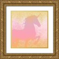 thumbnail image 1 of Kimberly, Allen 15x15 Gold Ornate Wood Framed with Double Matting Museum Art Print Titled - Unicorns are Real 1, 1 of 4