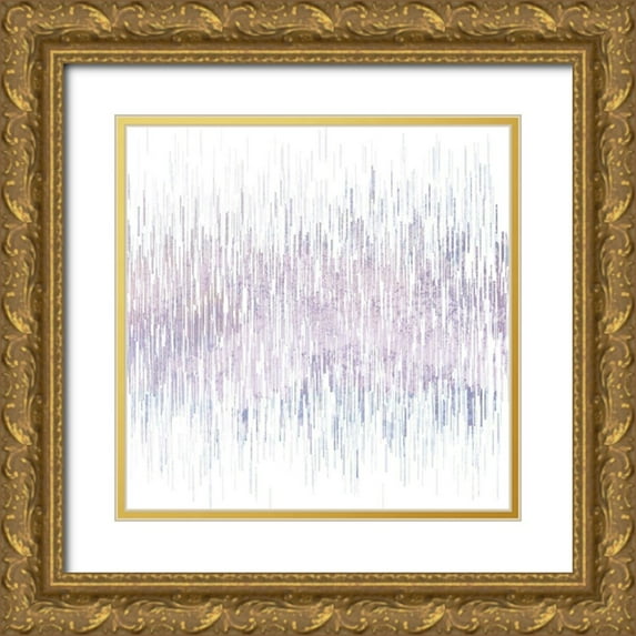 Kimberly, Allen 15x15 Gold Ornate Wood Framed with Double Matting Museum Art Print Titled - Violet Balance