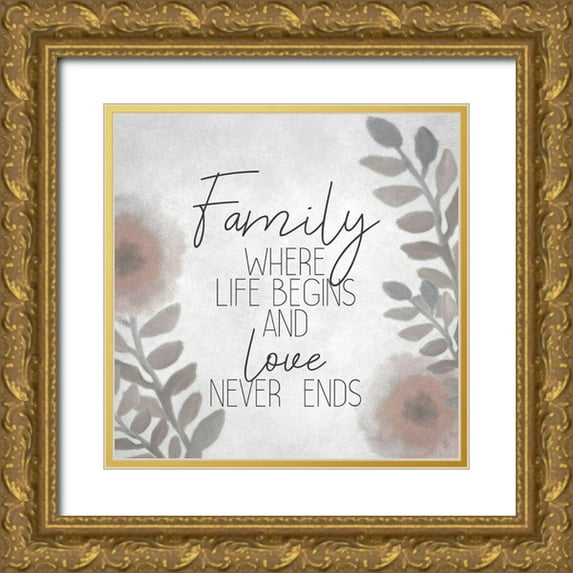 Kimberly, Allen 15x15 Gold Ornate Wood Framed with Double Matting Museum Art Print Titled - Where Life Begins