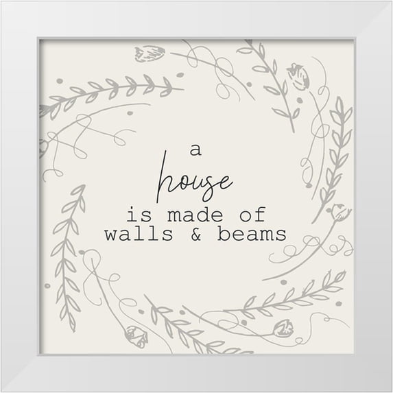 Kimberly, Allen 15x15 White Modern Wood Framed Museum Art Print Titled - A Home 1