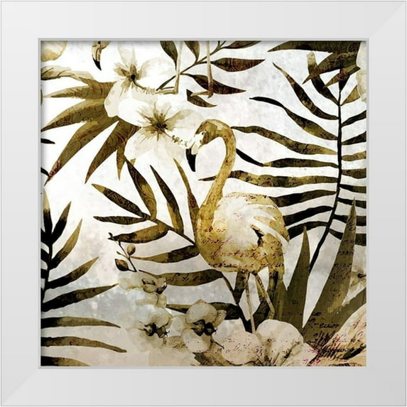 Kimberly, Allen 15x15 White Modern Wood Framed Museum Art Print Titled - Birds of Paradise 1