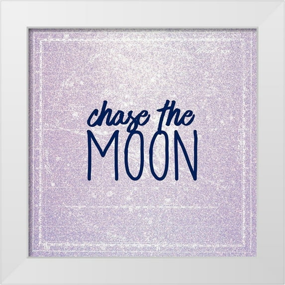 Kimberly, Allen 15x15 White Modern Wood Framed Museum Art Print Titled - Chase the Moon