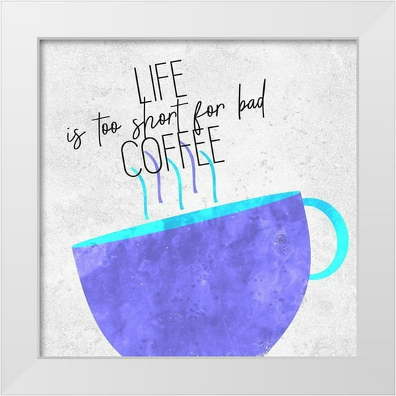 Kimberly, Allen 15x15 White Modern Wood Framed Museum Art Print Titled - Coffee Time 12