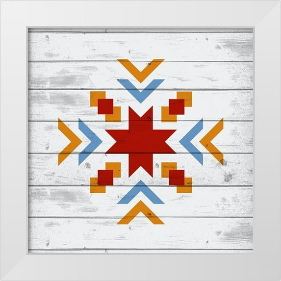Kimberly, Allen 15x15 White Modern Wood Framed Museum Art Print Titled - Global 4