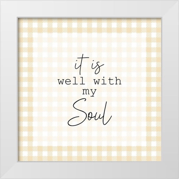 Kimberly, Allen 15x15 White Modern Wood Framed Museum Art Print Titled - It is Well