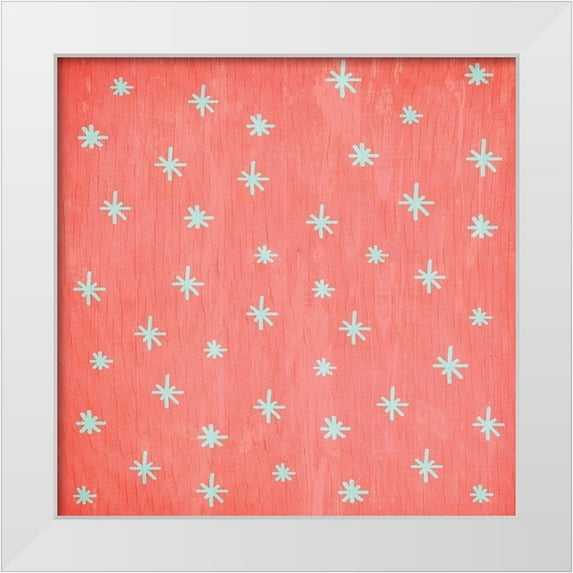 Kimberly, Allen 15x15 White Modern Wood Framed Museum Art Print Titled - Merry and Bright Pattern