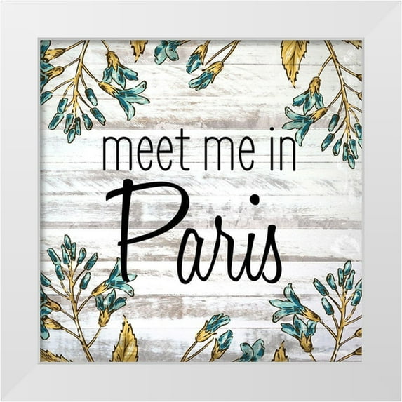 Kimberly, Allen 15x15 White Modern Wood Framed Museum Art Print Titled - Paris 5