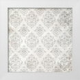 thumbnail image 1 of Kimberly, Allen 15x15 White Modern Wood Framed Museum Art Print Titled - Paris Script pattern 2, 1 of 4