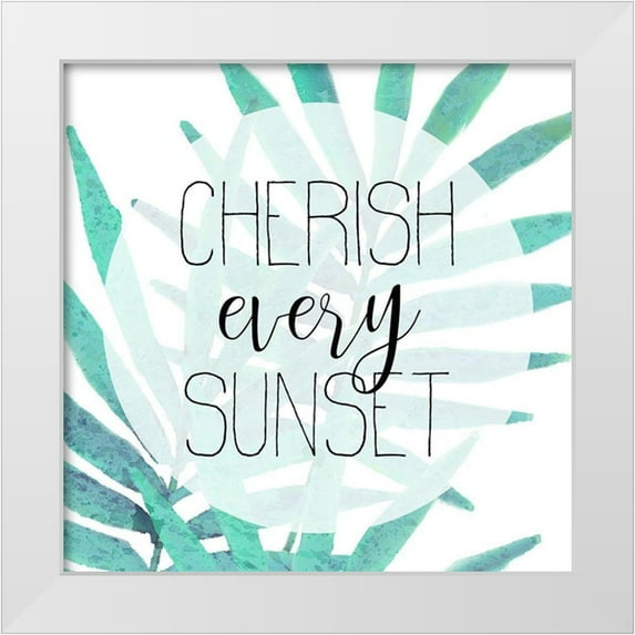 Kimberly, Allen 15x15 White Modern Wood Framed Museum Art Print Titled - Sunsets 1