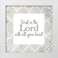 thumbnail image 1 of Kimberly, Allen 15x15 White Modern Wood Framed Museum Art Print Titled - Trust in the Lord, 1 of 4
