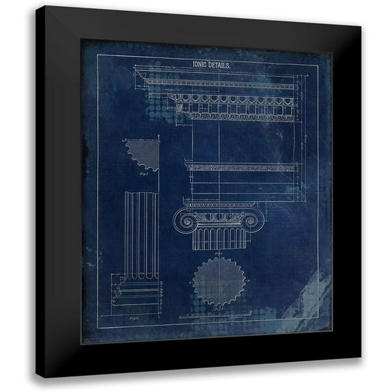 Kimberly, Allen 15x18 Black Modern Framed Museum Art Print Titled - Details 2 Blue