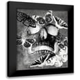 thumbnail image 1 of Kimberly, Allen 15x18 Black Modern Framed Museum Art Print Titled - Flower Skull White, 1 of 5