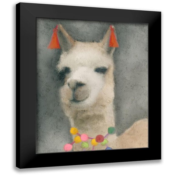 Kimberly, Allen 15x18 Black Modern Framed Museum Art Print Titled - Llama