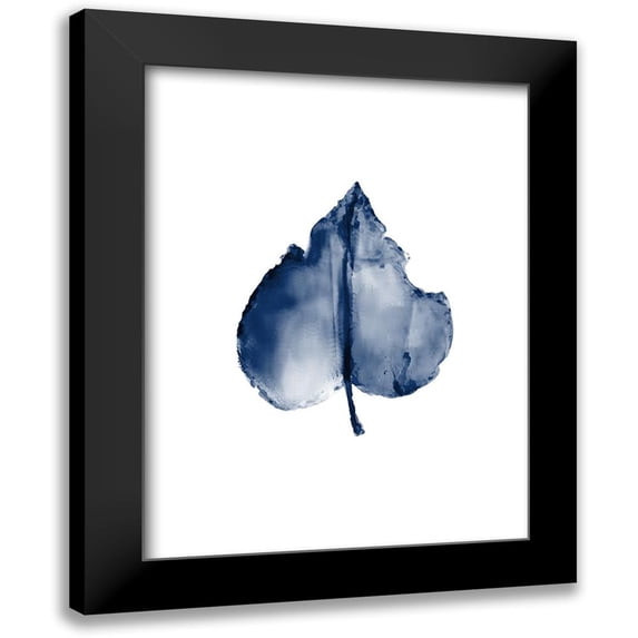 Kimberly, Allen 15x18 Black Modern Framed Museum Art Print Titled - Navy Leaf Print 2
